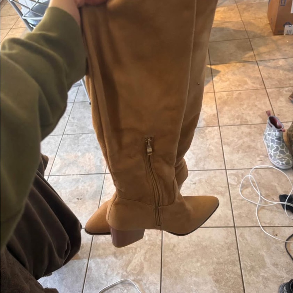 Tan Knee-High Boots